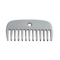 Peigne à crinière à dents larges réutilisable en alliage d'aluminium pour le toilettage des chiens et des chevaux, outil durable certifié ISO/CE pour l'entretien des animaux de grande taille