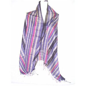 Bufanda Tejida a Mano con Diseño de Rayas Personalizable para Mujer, Estilo Largo, Suave, Cálida, Elegante y Casual para el Invierno - Product Image 1