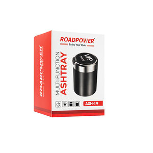 ROADPOWER (RP-ASH-19) Cendrier de voiture portable, élégant, sans fumée et éclairé par LED pour une conduite propre avec un design VIP haut de gamme - Product Image 6