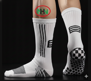 Calcetines al por mayor para hombre, tallas grandes, de media caña, en blanco y negro, de fábrica de Bangladesh - Product Image 1