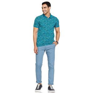 T-shirt à manches longues pour homme, coupe classique, tissé, 100% coton, respirant, séchage rapide, col rond, uni, marron, vert, HIFFU SPORTS WEAR - Product Image 4