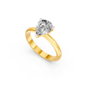 Anillo de Oro Sólido de 14K, 9K, 10K y 18K con Diamante de Laboratorio, Certificado IGI, RJC, ODM, OEM, Fabricante de Joyería Fina Ética, Venta al Por Mayor E200985 - Product Image 1