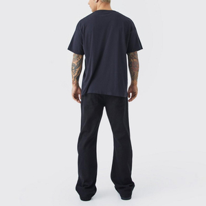 เสื้อยืดสกรีนลายสำหรับผู้ชาย ผ้าคอตตอนหนา 280 GSM ทรงเท่ห์ พิมพ์ลายหัวกะโหลกตามสั่ง ทรงโอเวอร์ไซส์ ทรงบ็อกซี่ ตัดสั้น ทรงหรูหรา สำหรับเด็กผู้ชาย - Product Image 4