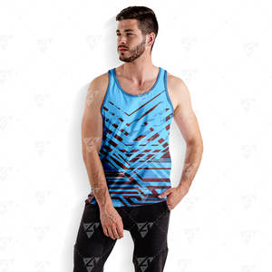 Nouveau design – Débardeurs de sport pour hommes, idéaux pour la musculation et l'entraînement, en polyester respirant, séchage rapide, légers, coupe sans coutures, ODM - Product Image 5
