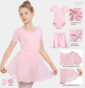 Nouvelle Arrivée Ensemble 3 Pièces Robe de Danse Ballet avec Logo en Coton pour Enfants, Tenue de Scène et d'Entraînement, Collants de Gymnastique pour Filles Ballerines - Product Image 4