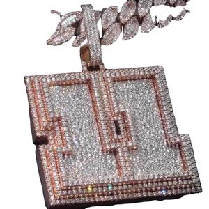 Lujoso Iced Out Moissanite Diamond 925 Sterling Silver 11 Colgante personalizado Estilo HipHop Colgante personalizado del fabricante indio - Product Image 1