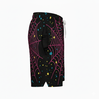 Pantalones Cortos Deportivos para Hombre, Transpirables, de Secado Rápido, Estilo Urbano, Cintura Elástica, Logotipo Frontal, Poliéster/Algodón, Impresión Personalizada