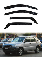 GCS 2005-2010 Kia Sportage araba pencere Visor akrilik çift taraflı yapışkan bant 3m kurulum koruma dekorasyon güneş gölge yağmur