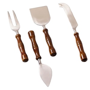 Mangos de madera hechos a mano, cuchillos de queso, acero inoxidable y madera para el hogar, Hotel, restaurante, herramientas de decoración de comedor - Product Image 1
