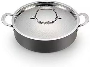 Plat de service de luxe en acier inoxydable avec accent en bois, chauffe-plat pour buffet, pot de service pour traiteur, vaisselle pour hôtel et restaurant - Product Image 6