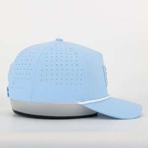 Gorra de Béisbol Impermeable de 5 Paneles, PVC, Goma, Transpirable, Malla Perforada, Ajustada, Gorras de Golf, Logotipo con Parche de Silicona, Unisex para Fiestas - Product Image 5