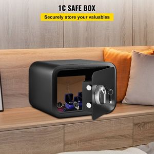 Caja de Seguridad de Pie Cúbico para Montar en La Pared, 1 Pie Cúbico, Bloqueo de Llave de Huella Digital, Aleación de Acero, Dinero en Efectivo, Reloj, Pasaportes, Almacenamiento de Documentos - Product Image 2