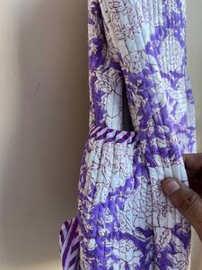 Wholesale Foldable Lightweight <b>Summer</b> Spring Hand Block Printed Boho Backpack for Women-Stylish Beach Outdoor <b>Quilted</b> Bag Zipper - Product Image 2