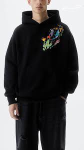 Sudadera ecológica para hombre, de gran tamaño, manga larga, con logo bordado personalizado, transpirable, estampada, para otoño. - Product Image 3