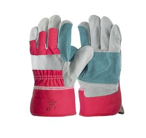 Guantes de cuero divididos de doble palma de calidad superior Anti-Corte antideslizante construcción reforzada soldadura de goma protección de brazo de mano - Product Image 2