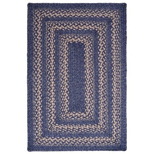 Tapis en jute tressé rectangulaire à motif géométrique, style oriental, antidérapant, à poils ras, adapté aux animaux domestiques, pour pique-nique et décoration de salon. - Product Image 1