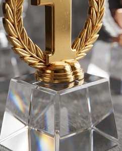 Custom Logo Printing Decorative Clear Acrylic Bronze Number Awards for Champion Runner-Up Third Place <b>Trophies</b>-Durable Brands - Product Image 6