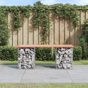 Banc de jardin en bois de sapin Douglas pour l'extérieur, mobilier élégant pour l'extérieur - Product Image 1