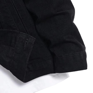 Chaqueta vaquera de manga larga para mujer, elegante y superventas; Chaquetas vaqueras para hombre, diseño nuevo, superventas, al por mayor, en blanco, para la venta. - Product Image 5