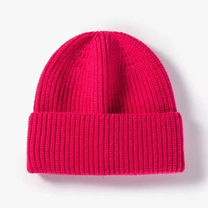 Unisex <b>Green</b> Knit <b>Beanie</b> Hat 100% Acrylic Cuffed Winter Cap Solid Color Casual Style Adult Size 56-58CM - Product Image 5
