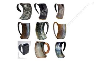 Juego más vendido de 20 oz y 10 oz, jarra de cuerno vikingo Medieval Premium, taza de cuerno de búfalo artesanal de alta calidad para fiestas - Product Image 5