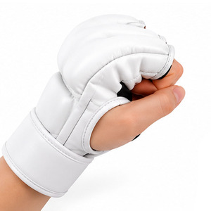 Guantes de Entrenamiento de MMA Hechos a Medida con Correa de Muñeca Ajustable, Medios Dedos, Impermeables y Transpirables, Ajuste Cómodo - Product Image 6
