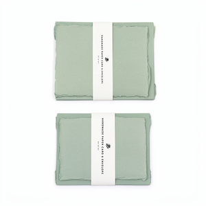 กระดาษฝ้ายขอบดิบทำมือ สีพาสเทลอเนกประสงค์ จำหน่ายส่งจำนวนมาก - Product Image 1