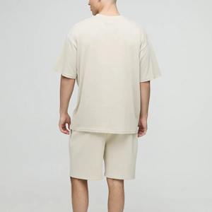 Ensemble T-shirt et short personnalisé en polyester/nylon léger imprimé pour homme, taille plus, style streetwear - Product Image 4