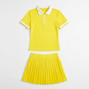 Robe de tennis unisexe pour enfants, personnalisable avec logo OEM, impression par sublimation, respirante, séchage rapide, uniforme d'équipe - Product Image 4