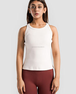 Camiseta sin Mangas para Mujer, Talla XS, Calidad Premium, Tejido Acanalado Transpirable, Ecológica, Venta al Por Mayor, Diseño Sólido con Impresión Digital - Product Image 1