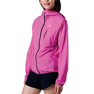 Custom Women's <b>Pink</b> Nylon Running Windbreaker <b>Jacket</b> Lightweight Hooded Shell <b>jacket</b> for men with Embroidery Print Logo Options - Product Image 2