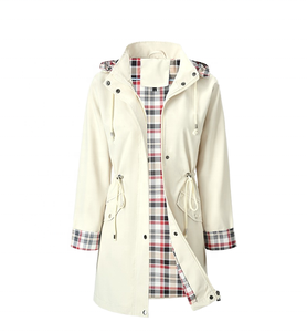 Nouvelle veste matelassée décontractée pour femme - Automne - Imperméable - Capuche - Doublure unie - Fermeture éclair - Coton - Logo personnalisable - Sehe Fashion - Product Image 1