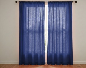 Rideaux Voilages Modernes Bohèmes Grande Fenêtre, Lot de 1 Panneau, Bleus, pour Salon et Chambre, Idéaux pour Hôpitaux et Hôtels - Product Image 2