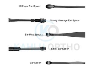 Kit de 6 outils de nettoyage d'oreilles en acier inoxydable noir pour l'élimination du cérumen par KAHLU ORTHOPEDIC - Product Image 3