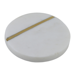 Marble <b>coaster</b> and Irregular Shape Solid Decorative Coffee Tea Marble <b>Coaster</b> With Brass Inlay <b>for</b> <b>Drink</b> <b>for</b> Handmade Product - Product Image 2