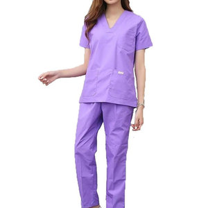 Tenues d'hôpital de haute qualité, ensembles de blouses médicales pour femmes et hommes, tissu tissé polyester/coton, vêtements d'infirmière, uniformes d'hôpital - Product Image 3