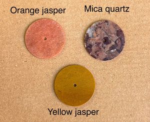 หน้าปัดนาฬิกาพลอยธรรมชาติแบบตัดเรียบ ขนาด 28.5 มม. หนา 1 มม. ปรับแต่งได้ สำหรับทำเครื่องประดับ รุ่น GMC-239 AK - Product Image 2