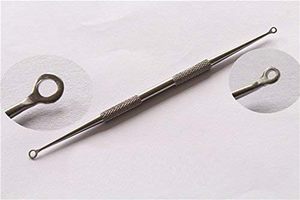 Extractor de Puntos Negros y Espinillas de Acero Inoxidable Natural, Herramienta 2 en 1, Chapado en Oro, para Eliminar Acné - Product Image 5