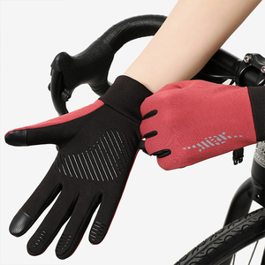 Gants d'hiver DSX personnalisés en cuir de chèvre imperméable, ignifuges, à doigts entiers, antidérapants, compatibles écran tactile, pour le sport, le travail, le vélo et les activités de plein air - Product Image 4
