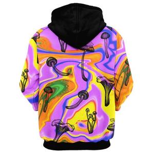 Sudadera con capucha para hombre con estampado de elefante y luna, diseño de sublimación, manga regular, tejido de poliéster, para otoño. - Product Image 5
