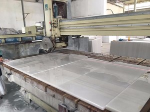 Losas de Mármol Calcita Blanco Lechoso Procesadas en Fábrica, Modernas, Pulimentadas, Aterciopeladas, Impermeables, Ecológicas, Duraderas, 24x24 - Product Image 5