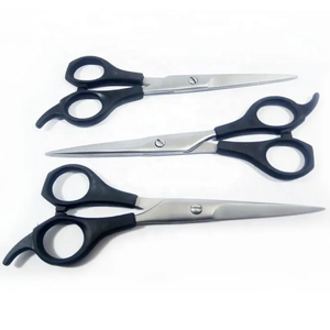 Tijeras de Peluquería Industriales de la Mejor Calidad, Económicas, con Mango de Plástico Negro para Zurdos, con Borde Liso para Cortar el Cabello - Product Image 3