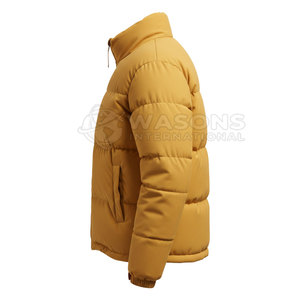Premium Quality Breathable New Arrival Full Zipper Stand Collar Winter Puffer <b>Jacket</b> for Men <b>Slim</b> <b>Fit</b> Private Label - Product Image 5