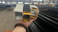 Profilé en U en aluminium extrudé avec revêtement en poudre en alliage 6063 pour cadre de boîtier PDU personnalisé