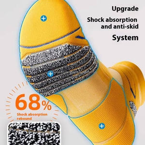 Chaussettes d'hiver en coton de qualité supérieure pour hommes, idéales pour le sport, le football, le basketball, avec logo sur le revers, faible MOQ, pour jeunes - Product Image 4