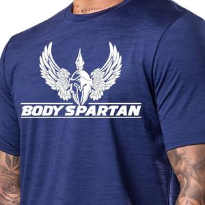 Mens Navy Blue Space Dye Performance Training T Shirt Crew Neck Short Sleeve <b>Athletic</b> Gym Workout Running Casual Sportswear Tee - Product Image 3