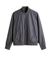 Blouson bomber en toile pour homme, camouflage, coupe-vent, style workwear, fermeture éclair, col mandarin, coupe régulière, haute qualité, hiver