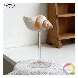 Copa Decorativa de Concha Marina con Tallo para Comedores de Diseño, Villas Costeras de Lujo e Interiores de Resorts - Product Image 2