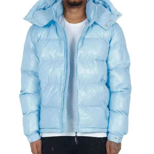 <b>Men's</b> Winter Puffer <b>Jacket</b> OEM Custom Breathable Zipper Closure Padded Outdoor with embroidery logo unisex puffer <b>jackets</b> - Product Image 5