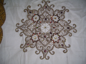 Embroidery Tablecloth <b>Table</b> <b>Cover</b> Elegant Handmade Decorative <b>Table</b> Linen for Dining Room Weddings Parties and Home Decor - Product Image 3